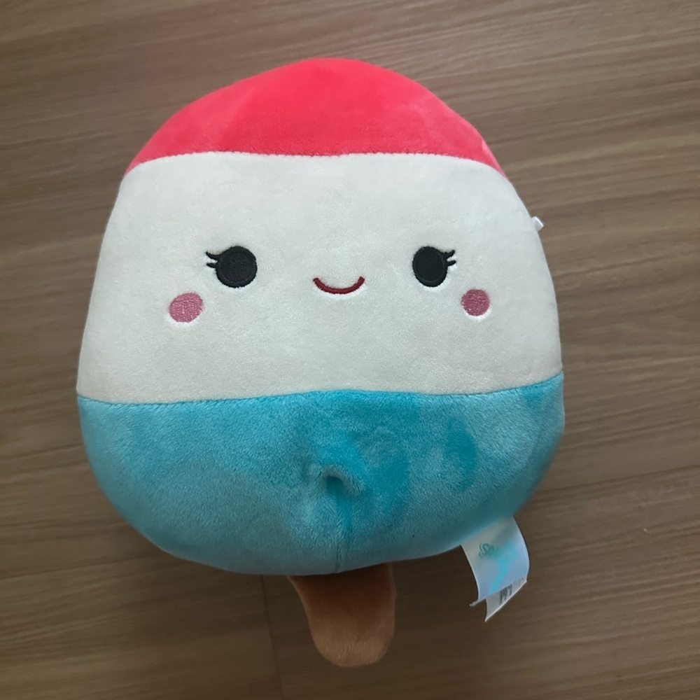 Squishmallow Popsicle - Red, White, and Blue
